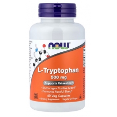 NOW Foods L-Tryptophan 500 mg 60 Veg Capsules
