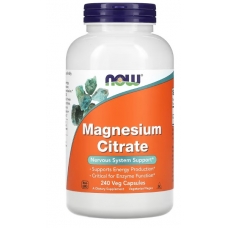 NOW Foods Magnesium Citrate 240 Veg Capsules