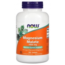NOW Foods Magnesium Malate 1000 mg 180 Tablets