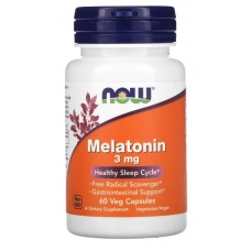 NOW Foods Melatonin 3 mg 60 Veg Capsules