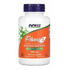 NOW Foods Phase 2 Starch Neutralizer 500 mg 120 Veg Capsules