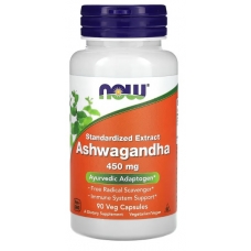 NOW Foods Standardized Extract Ashwagandha 450 mg 90 Veg Capsules