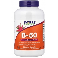 NOW Foods B-50 250 Veg Capsules (термін придатності 4/26)