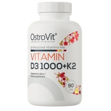 OstroVit Vitamin D3 1000 + K2 90 tabs