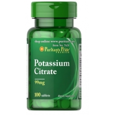 Puritan's Pride Potassium Citrate 99 mg 100 Tablets (калій)