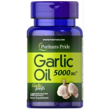 Puritans Pride Garlic Oil 5000 mg 100 Rapid Release Softgels