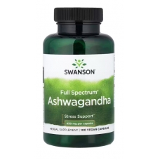 Swanson Full Spectrum® Ashwagandha 100 Vegan Capsules (450 mg per Capsule)