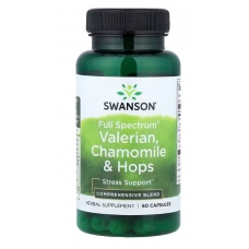 Swanson Full Spectrum® Valerian Chamomile & Hops 60 Capsules