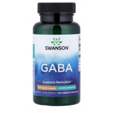 Swanson GABA 500 mg 100 Vegan Capsules