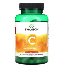 Swanson Vitamin C1000 With Rose Hips 90 Capsules