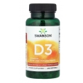 Swanson Vitamin D3 Highest Potency 125 mcg (5000 IU) 250 Softgels