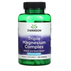 Swanson Triple Magnesium Complex 400 mg 100 Capsules