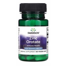 Swanson Zinc Orotate 60 Veggie Caps
