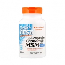 Doctor's Best Glucosamine Chondroitin MSM with OptiMSM 120 Veggie Caps