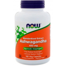 NOW Foods Standardized Extract Ashwagandha 450 mg 180 Veg Capsules