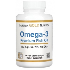 California Gold Nutrition Omega-3 Premium Fish Oil100 Fish Gelatin Softgels
