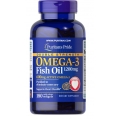 Puritan's Pride Double Strength Omega-3 Fish Oil 1200 mg/600 mg Omega-3 180 Softgels