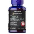 Puritans Pride Triple Omega 3-6-9 Fish and Flax Oils 120 cap