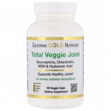 California Gold Nutrition, Total Veggie Joint Support Formula, With Glucosamine, Chondroitin, MSM, and Hyaluronic Acid, 90 Veggie Capsules