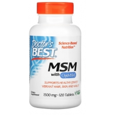 Doctor's Best MSM with OptiMSM 1500 mg 120 Tablets