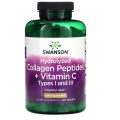 Swanson Hydrolyzed Collagen Peptides + Vitamin C 1000 mg 250 Tablets